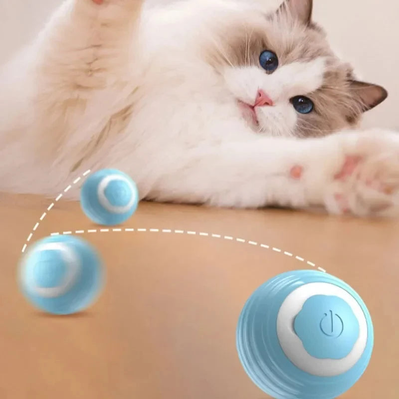 Interactive Toy Cat Toys Electric Pet Accessories for Cats USB Charging Spin Ball ABS Smart Rolling Toy Ball Things Cat's Home