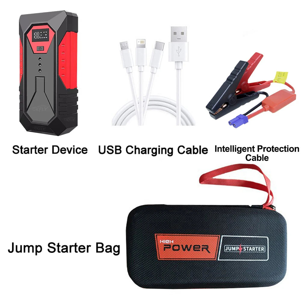 18000mAh Car Jump Starter Portable Power Bank Car Battery Booster 12V Car Starting Device for Petrol Diesel 6.0L/4.0L