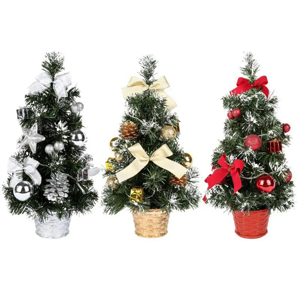 LED Mini Christmas Tree Small Christmas Tree With Lights Home Decoration Tabletop Centerpiece Xmas Tree Decoration New Year Gift