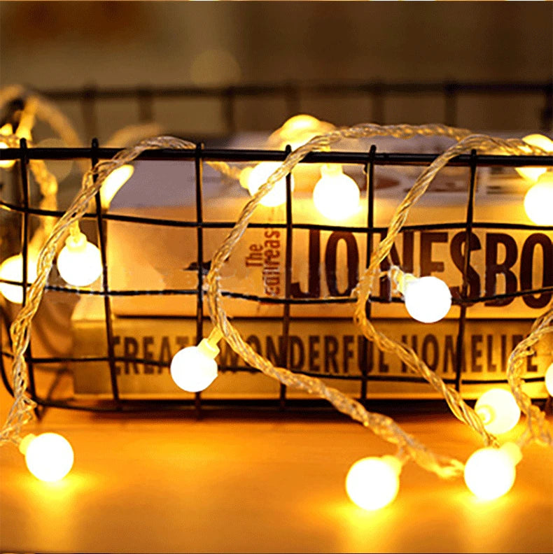 10M Small Ball Fairy Lights Globe String Lights USB/Battery Operated for Garden Christmas Bedroom Wedding Camping Tent Decor