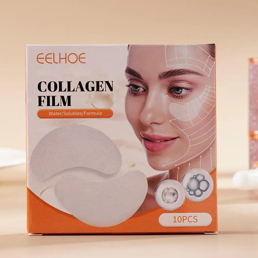 5Pairs Collagen Soluble Film Anti Aging Wrinkles Remove Dark Circles Nourish Mask Moisturizing Lift Firming Skin Eyes Care