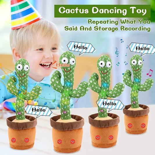 Dancing Talking Cactus Toys Birthday Present Dancing Cactus Electronic Plush Toy Home Decoration for Children Xmas Gifts