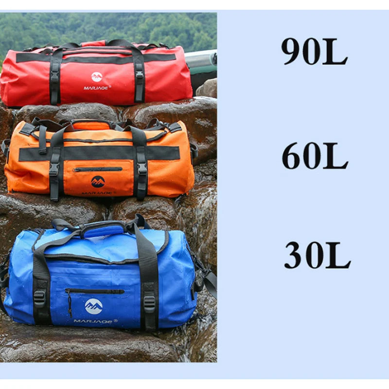 Large Capacity Travel Luggage Handbag 30L 60L 90L Storage Bags for Hiking Camping Waterproof Duffel Bag Weekender Tote XA330Y+