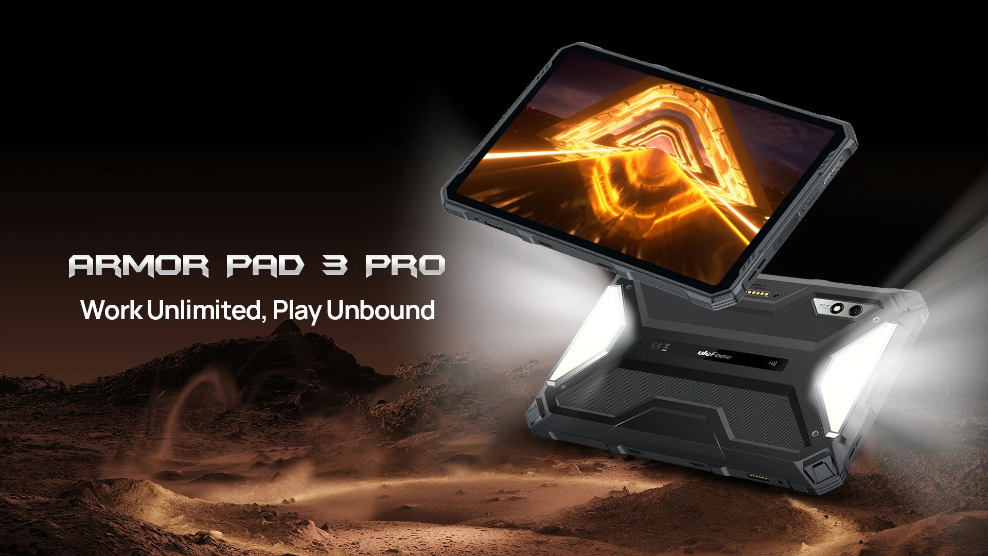 【World Premiere】Ulefone Armor Pad 3 Pro Rugged Tablet 33280 mAh MediaTek MT8788 16GB RAM(8+8) 256GB ROM 50MP 10.36"2K Android