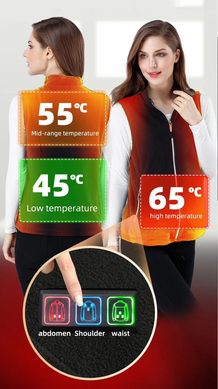 USB heated jacket women men heated vest clothing heated jackets Electric Heated Jacket Clothing jacket Heating clothing