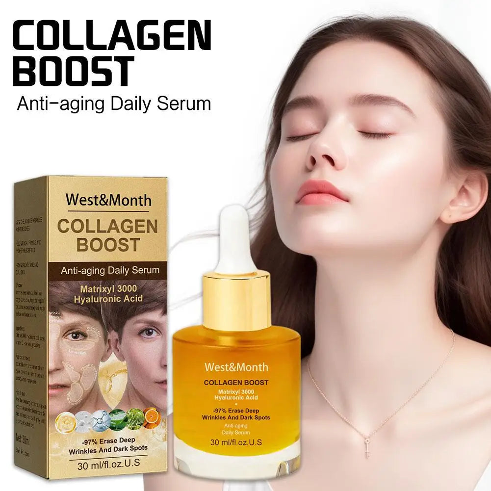 Collagen boost Face Serum Esssence Moisturizing Tightening hydrating Smoothing Serum Korean skin Care Cosmetics