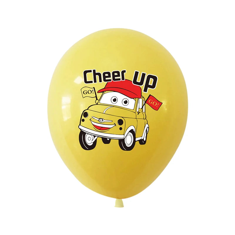 10pcs Disney Cars Theme Balloon Lightning McQueen Sally Mater Luigi Balloon For Birthday Party Decorations supplies Kids Favor