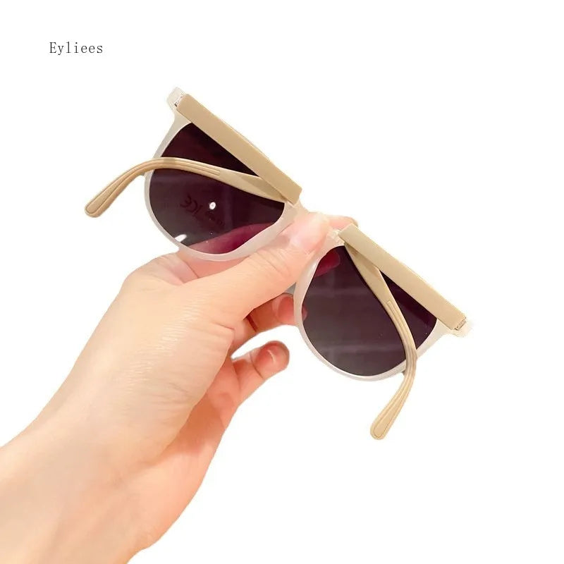 2024 Summer Cute Sunglasses Matte Frame Sun Glasses Baby Decorative Eyeglasses Trendy Boy Eyewear Girls Fsahion