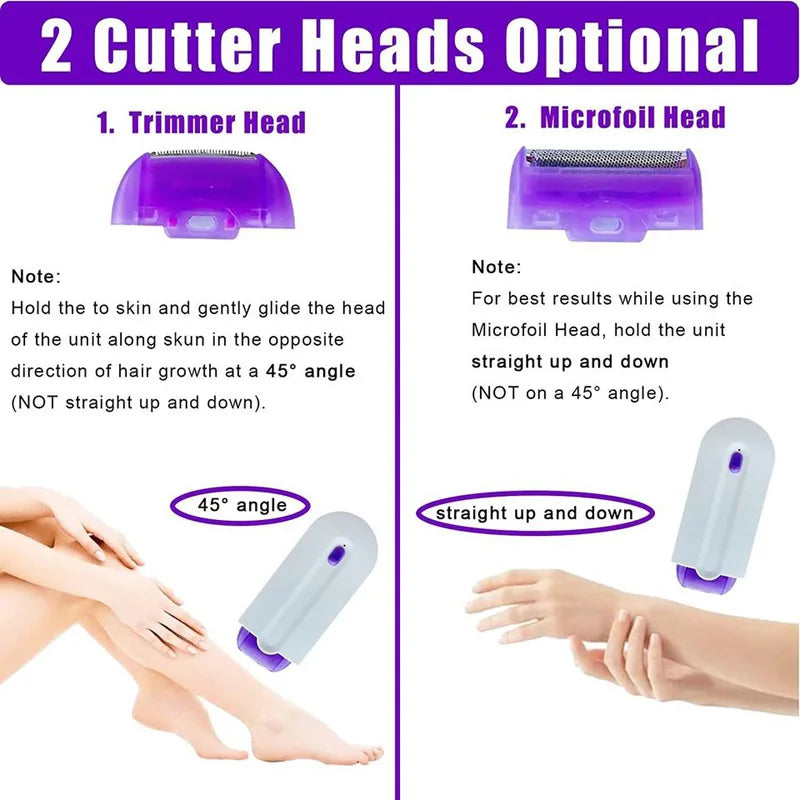 Painless Hair Removal Kit Laser Touch Epilator Usb Rechargeable Women Body Face Leg Bikini Hand Shaver Hair Remover Appliances