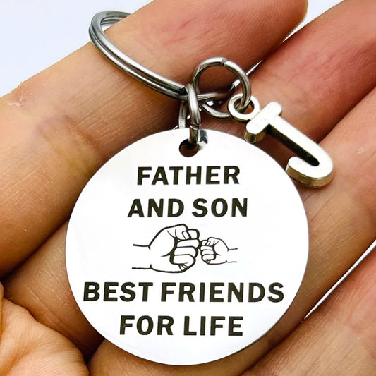 Father and Daughter /Son Keychain Best Dad Gifts for Father Birthday Christmas Gift for Dad Best Friends for Life Gifts