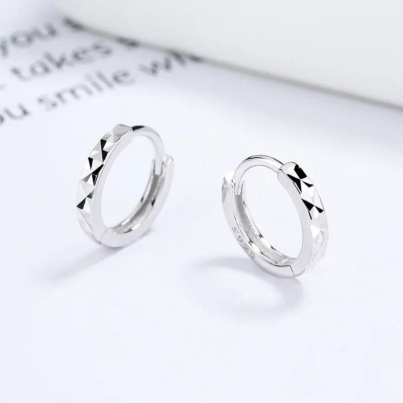 High Quality Woman's 925 Sterling Silver Jewelry New Hoop Earrings