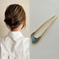 Delysia King  Simple fork metal hairpin U-shaped alloy hair ornament