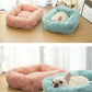 Rectangle Plush Dog Bed Winter Warm Mat Small Medium Big Pet Cat Dog Bed Kennel Puppy Sofacama Cat Cushion Pets Sofa Accessories