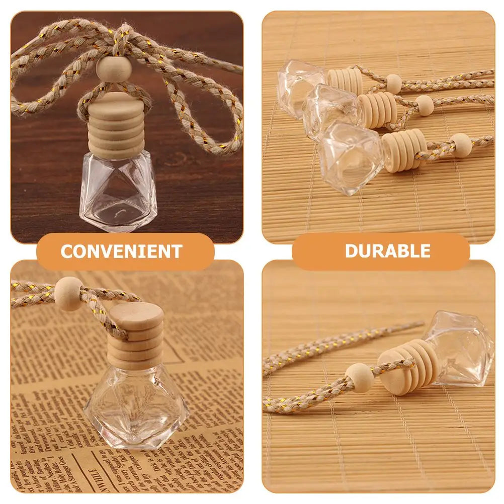 Perfume Bottle Scent Diffuser Hanging Empty Bottle Delicate Car Air Freshener Diffuser Auto Oil Fragrance Diffuser 8ml