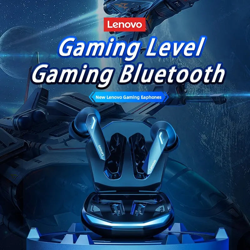 سماعات أذن رياضية Lenovo GM2 Pro Bluetooth 5.3 لاسلكية داخل الأذن للألعاب ذات زمن انتقال منخفض وسماعات موسيقى ثنائية الوضع جديدة