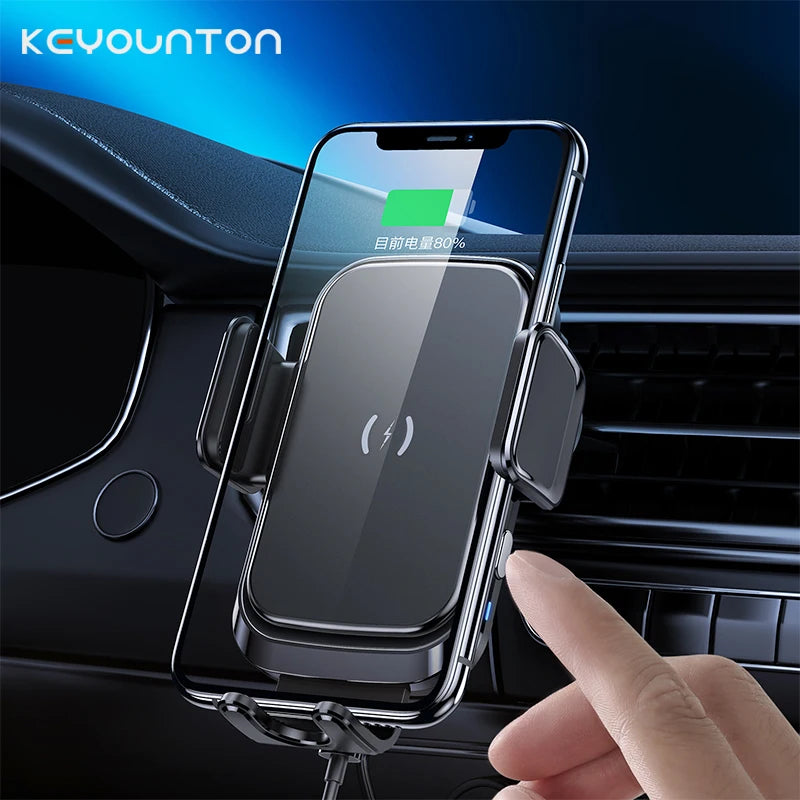 Car Wireless Charger Car Air Vent Phone Holder for iPhone16 15 14 13 12 Samsung Xiaomi Fast Wireless Charger Station Phone Stand