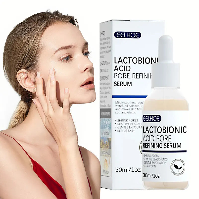 Shrink Pores Face Firm Moisturizing Essence Lactobionic Acid Facial Serum Repair Pores Liquid Beauty Korean Skin Care Products