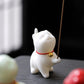 Cute Cat Incense Burner Stick Holder Buddhism Line Incense plate Sandalwood Coil Base Temples Yoga Studios Home Decoration