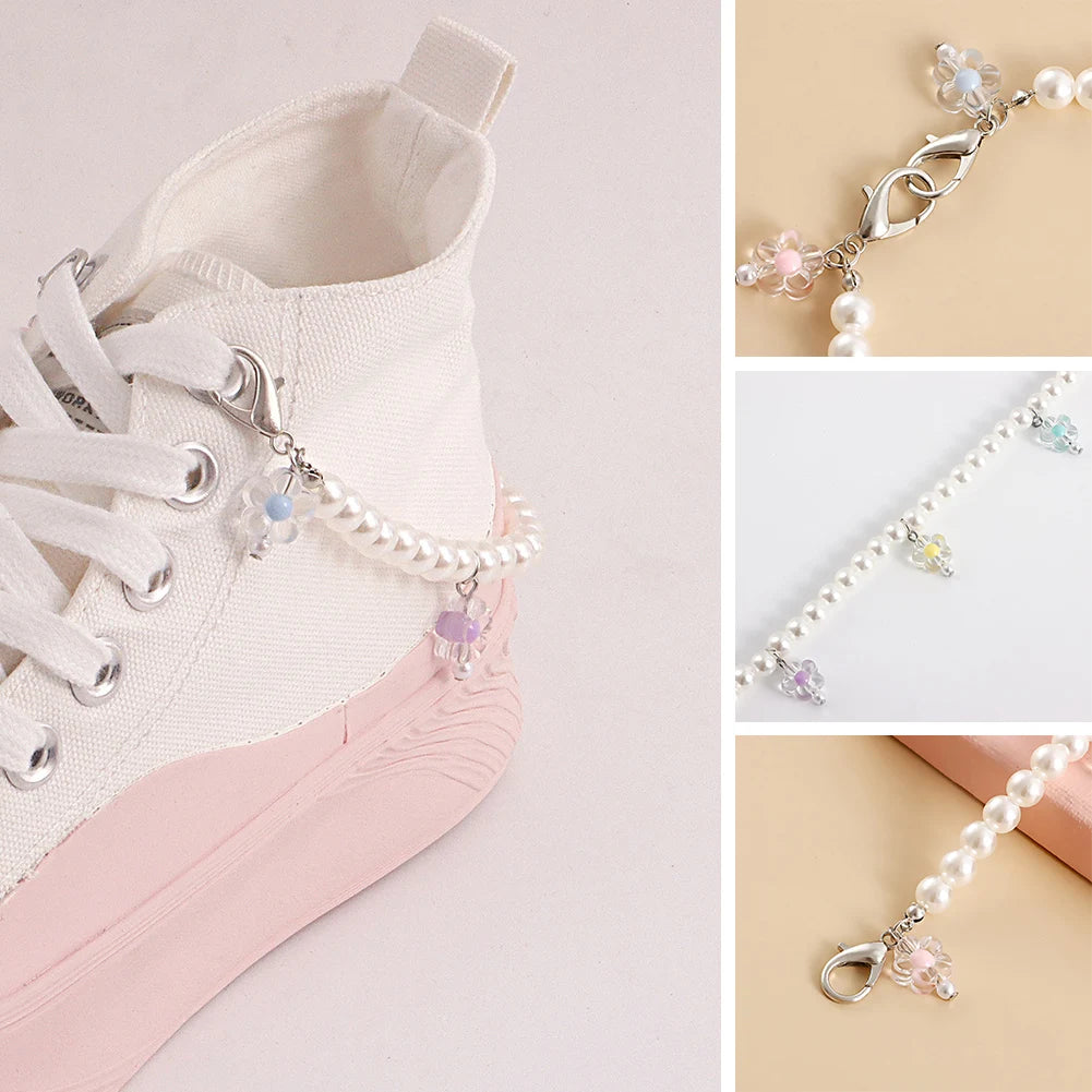 Shoelace Accessories Shoe Decoration Shoelace Buckle Shoes Charm Accessories Shoe Chain Shoe Charm Lace Lock DIY Sneaker Kits