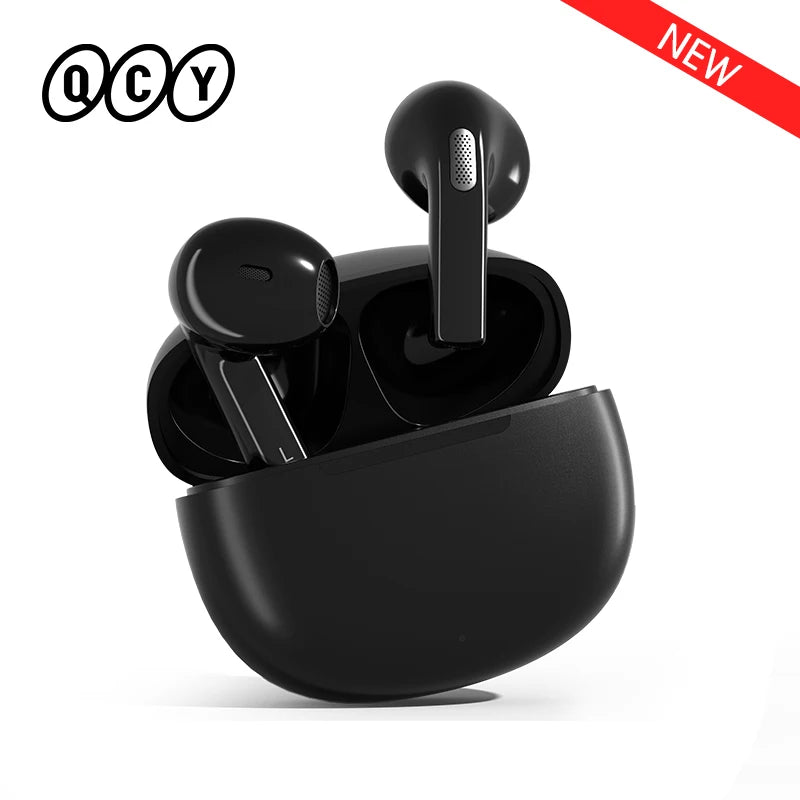 NEW QCY T20 Bluetooth 5.3 TWS Wireless Earphones 68ms Low Latency Earbuds 13mm Driver HIFI Headphones 4 Mics+ENC HD Call