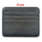 New Thin Genuine Leather Mini Wallet Slim Bank Credit Card Holder Men's Business Small ID Case For Man Purse 6 Slots Cardholder