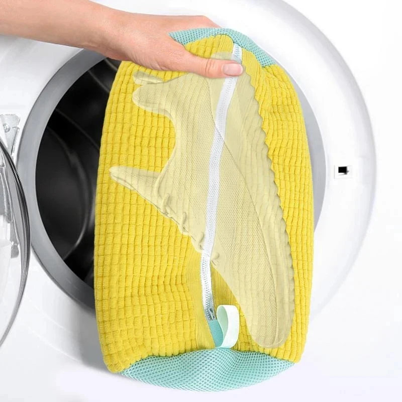 1/2PCS Washing Shoes Bag Cotton Laundry Fluffy Fibers Easily Remove Dirt Washing Bags Anti-Deformation Shoes Clothes Organizer