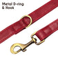 Customized Leather Dog Collar Leash Set Soft Padded Leather Collar For Small Medium Large Dogs With Free Engraved Nameplate