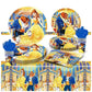 Disney Beauty And The Beast Birthday Party Decoration Supplies Beauty Beast Theme Tableware Set Belle Princess Balloons For Girl