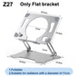 SL12/Z27 Aluminum Alloy Tablet Universal Folding Bracket Desktop Stand Z36 Rotation Base Adjustable Flat Holder for IPad Huawei