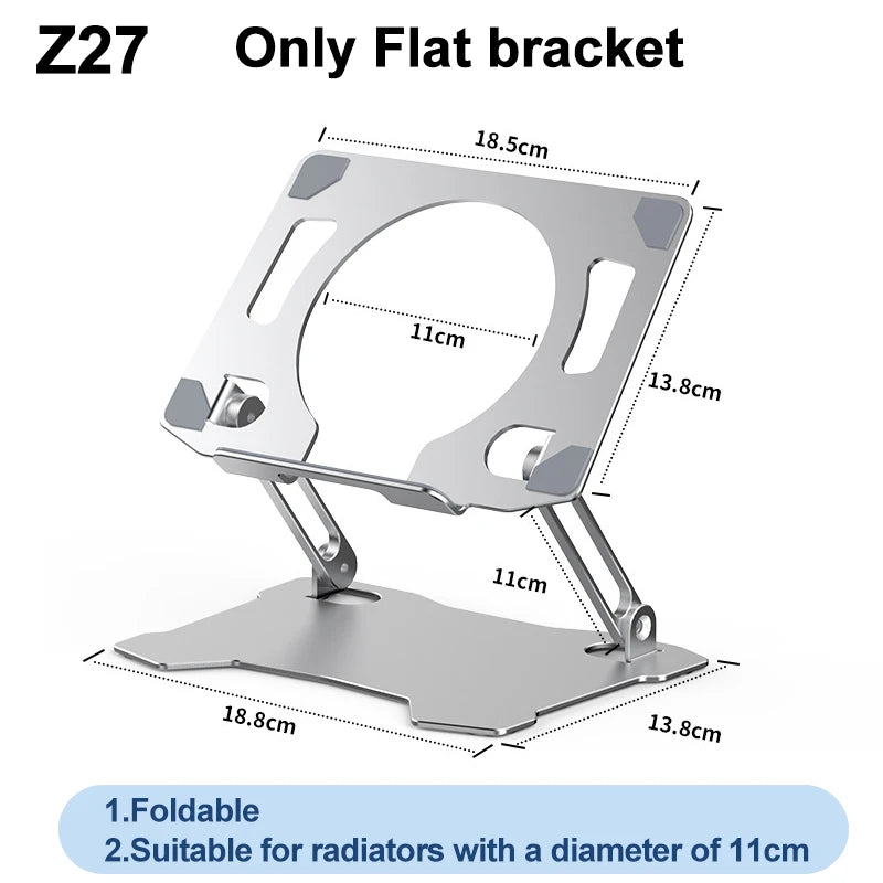 SL12/Z27 Aluminum Alloy Tablet Universal Folding Bracket Desktop Stand Z36 Rotation Base Adjustable Flat Holder for IPad Huawei