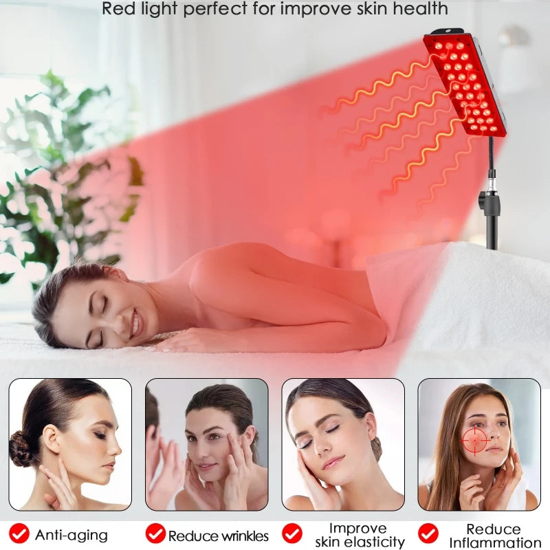 LED Red Light Healthcare Lamp For Full Body Face Near Infrared Light sauna for Joint Muscle Relieve Beauty Health Gadget