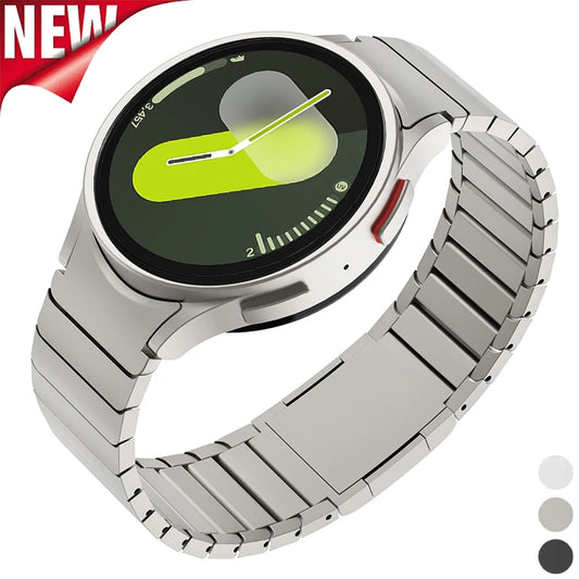 Metal Stainless Steel Strap for Samsung Galaxy Watch 7/6/5/4 | No Gap Magnetic Band | Bulbusbow