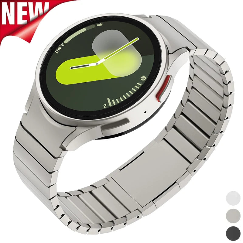 Bulbusbow Stainless Steel Strap for Samsung Galaxy Watch 7/6/5/4 - No Gap Magnetic Band