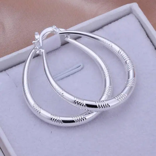 fashion wholesale beautiful 925 Sterling silver Earring for women classic charm Jewelry cute lady wedding party