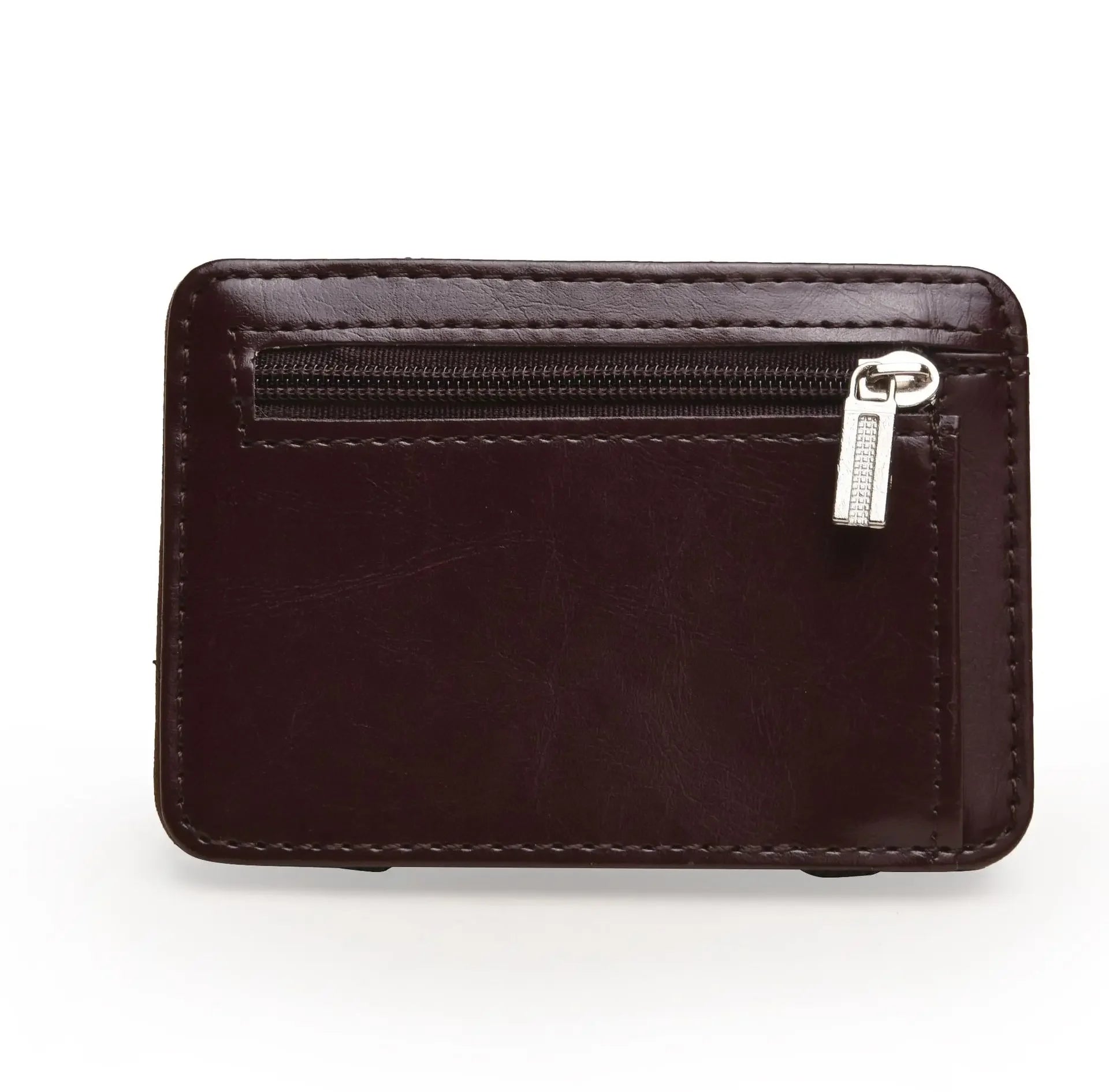 New Fashion Man Small Leather Magic Wallet with Coin Pocket Men's Mini Purse Money Bag Credit Card Holder Clip for Cash