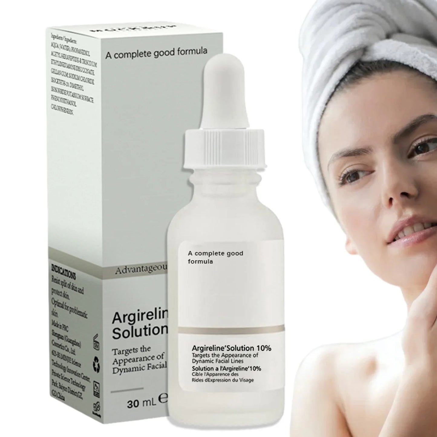 Solution 10% Hexapeptide Serum Anti Aging Skin Care Face Repair Smoothes Wrinkles Tightens Skin Face Repair Serum Acid Serum