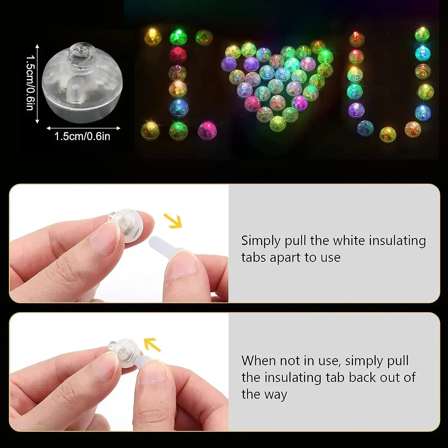 LED Balloon Light 17mm Colorful Glowing Ball Round Luminous Balls DIY Home Xmas Wedding Party Birthday Illuminating Decoration