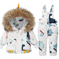 Children Clothing Set Hooded Parka Boy Baby Overalls toddler Girl Clothes Winter Warm Down Jacket Kids dinosaur Coat Snowsuit