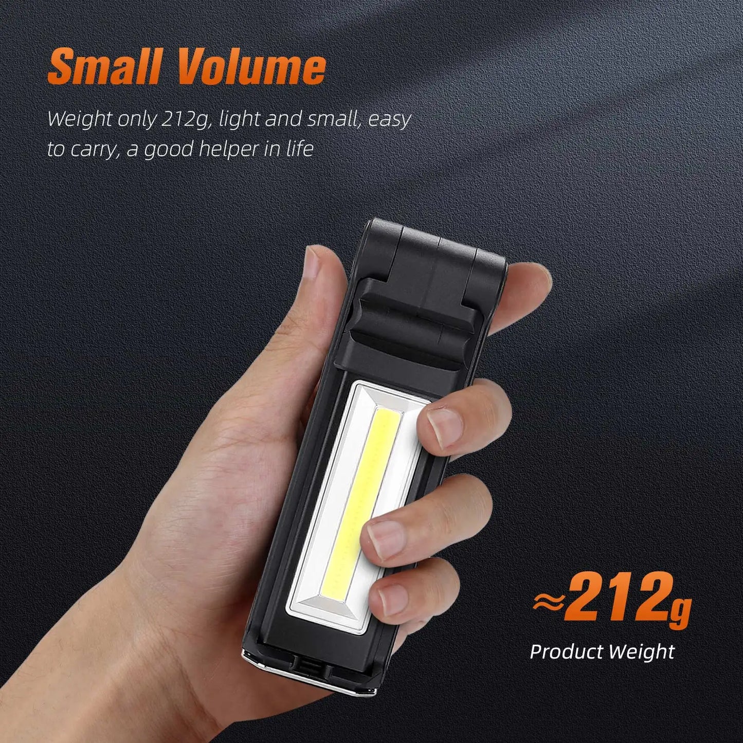 SUPERFIRE G15/S LED flashlight + COB Work Light With Magnetic USB Rechargeable Built-in Battery Set Multi Function Folding Torch