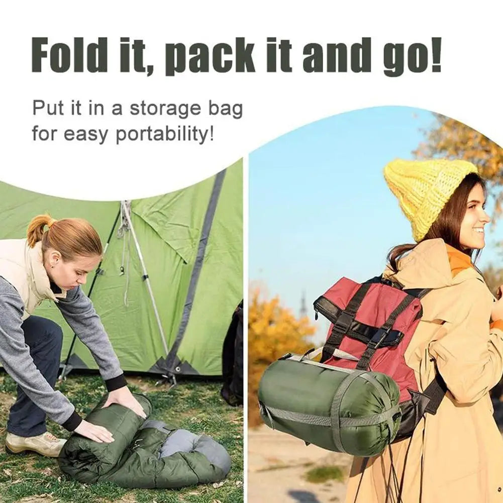 180*75CM Portable Sleeping Bag Outdoor Travel Camping Hiking Polyester Winter Portable Camping Outdoor Adult