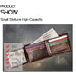 Cow Leather Men Wallets with Coin Pocket Vintage Male Purse RFID Blocking Genuine Leather Men Wallet with Card Holders