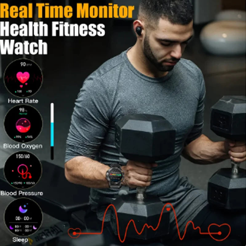 2025 New Watch Men Smart Watch Men Waterproof Watches Sport Fitness Smartwatch Men for OPPO K10 DOOGEE V20 Samsung Galaxy A80