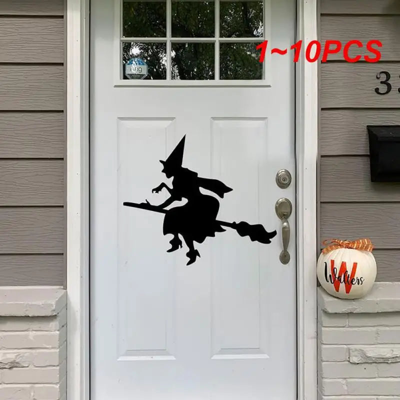 1~10PCS Halloween Giant Ghost Shadow Window Sticker Witch Death Bat Skeleton Helloween Party Decor Electrostatic Sticker Window