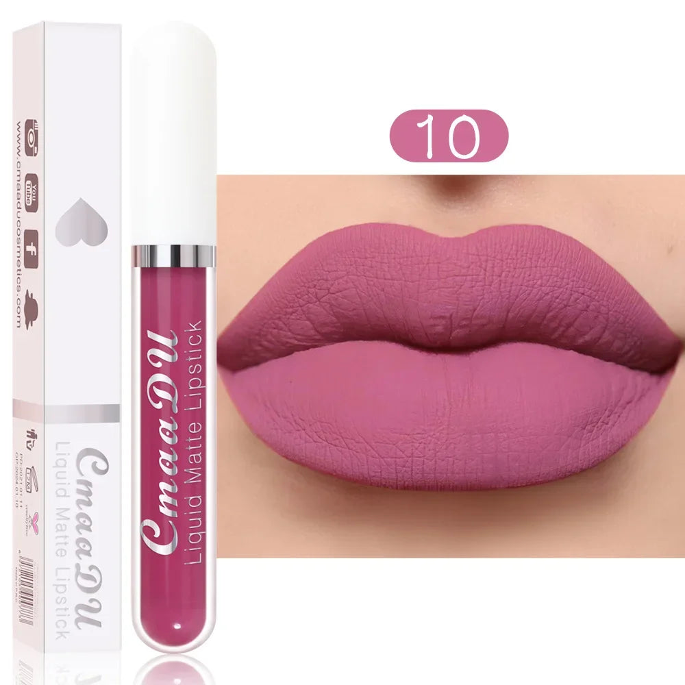 Sexy Velvet Matte Lip Gloss Liquid Lipstick Lipgloss Beauty Red Nude Waterproof Longlasting Makeup