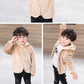 Bulbusbow Autumn Winter Childrens Coral Fleece Coat Thick Warm Hooded Long Sleeve Baby Boys Outerwears Plus Velvet Kids Boys Jacket