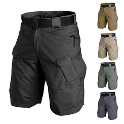 Summer Waterproof Quick Dry Multi-pocket Shorts Men Cargo Shorts Tactical Short Pants Men's Outdoor Clothes Hunting Fishing