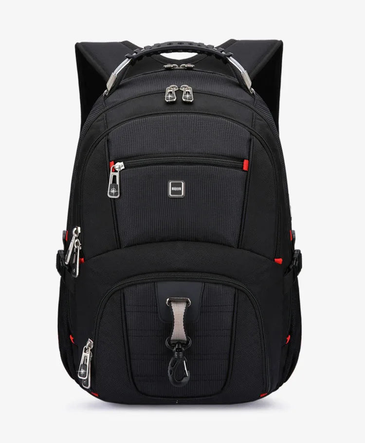 Swiss-Multifunctional bags Durable 17 Inch Laptop Backpack, Travel Bag,College Bookbag,USB Charging Port,Water Resistant