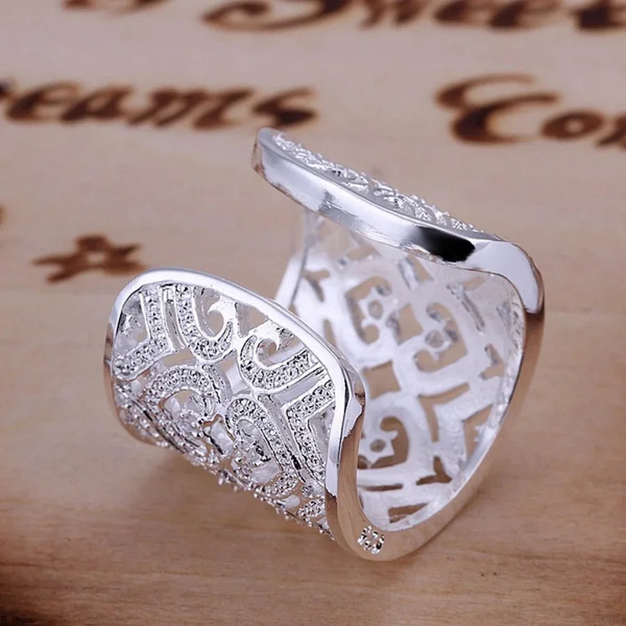 factory price 925 Sterling silver Ring Jewelry noble Charms women lady crystal gorgeous wedding party