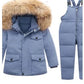 Children Winter Down Jacket Boy toddler girl clothes Thick Warm Hooded faux fur Coat Kids Parka spring Teen clothing Outerwear