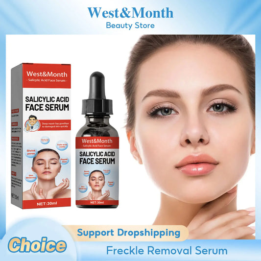 Salicylic Acid Facial Serum Firming Lifting Brighten Skin Tone Shrinks Pores Moisturizing Niacinamide Korean Skin Care Products